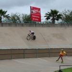 PRETORIA roller skating bank track in the middle of cycling track