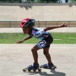 PRETORIA roller skating bank track in the middle of cycling track