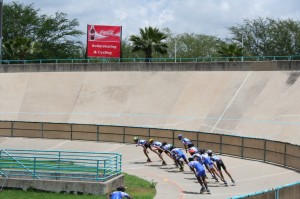 PRETORIA roller skating bank track in the middle of cycling track