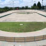 PRETORIA roller skating bank track in the middle of cycling track